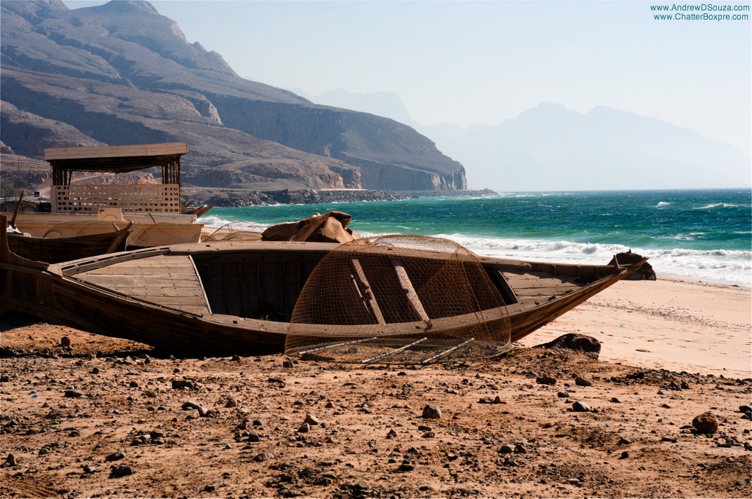 Fishing boats at Musandam, Oman